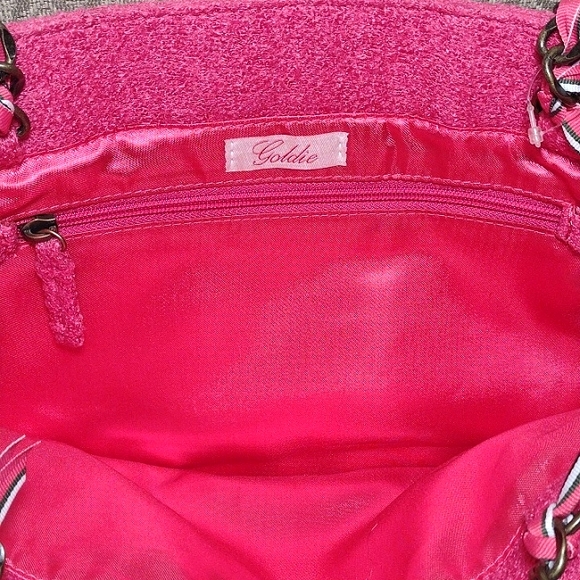 Goldie Limited Edition Barbie Pink Tweed Tote Bag - Picture 12 of 14